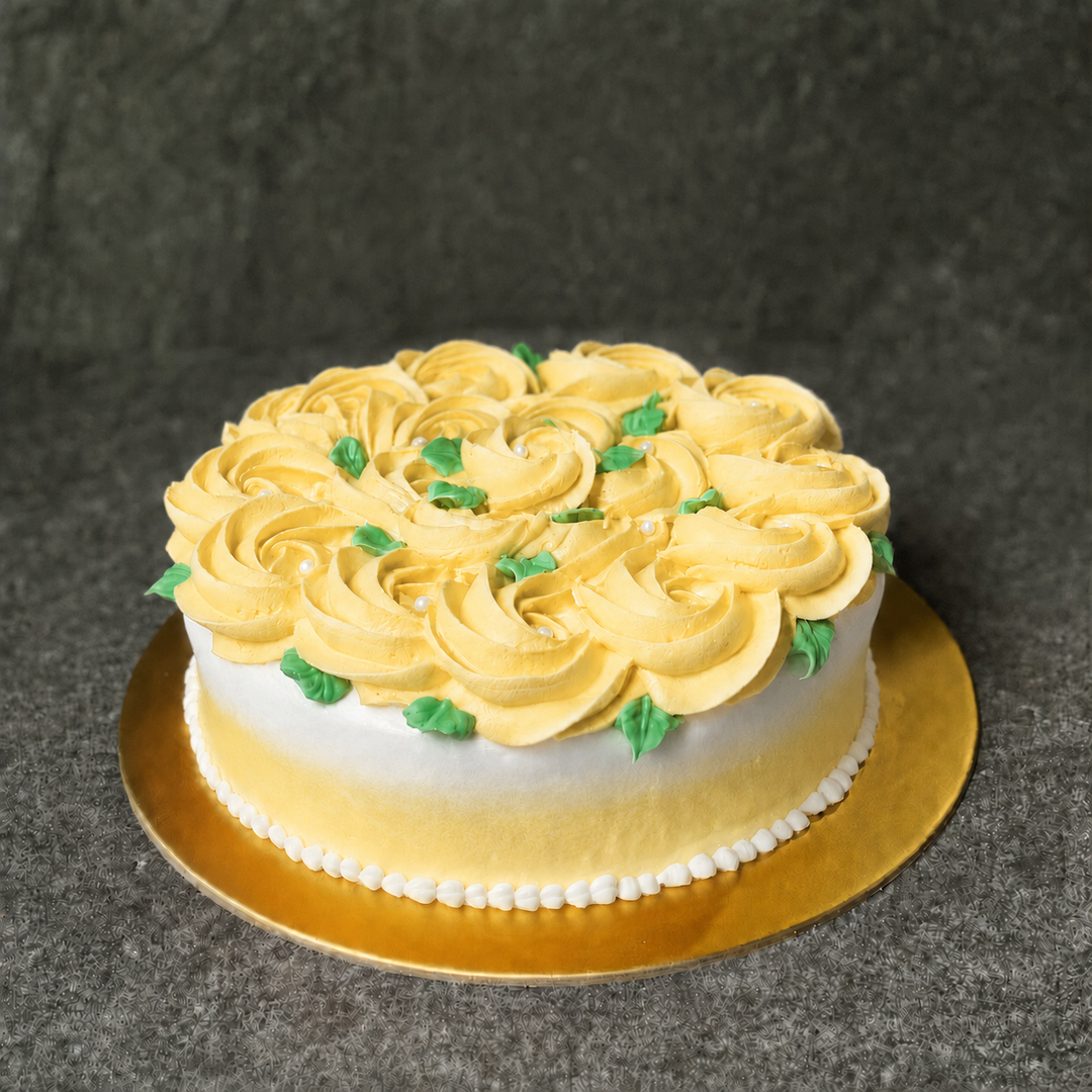 Decorated Sugee Cake in Royal Icing