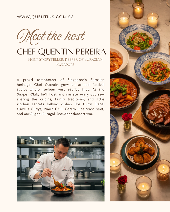 Chef Quentin’s Eurasian Supper Club — Sentosa (Thu, 16 Oct 2025)