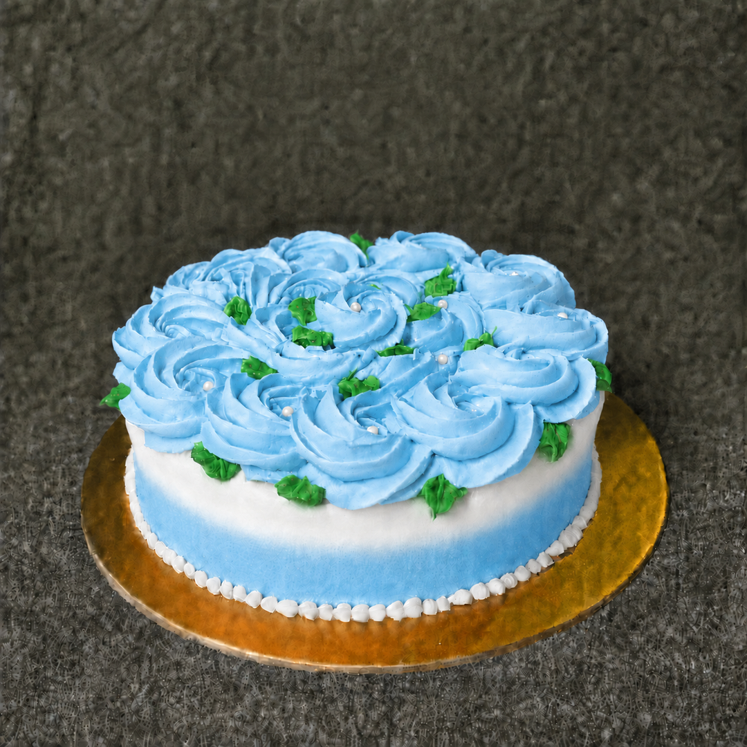 Decorated Sugee Cake in Royal Icing