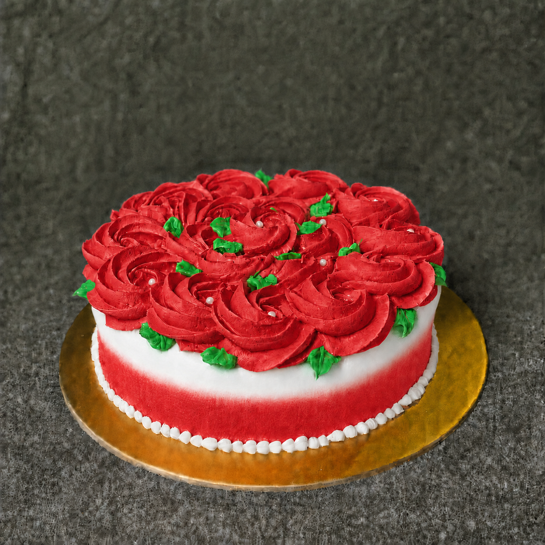 Decorated Sugee Cake in Royal Icing