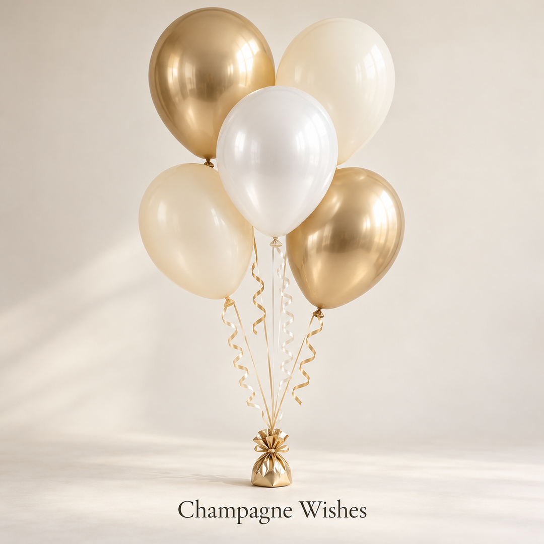 Classic Balloon Bouquets – 5 Helium Balloons