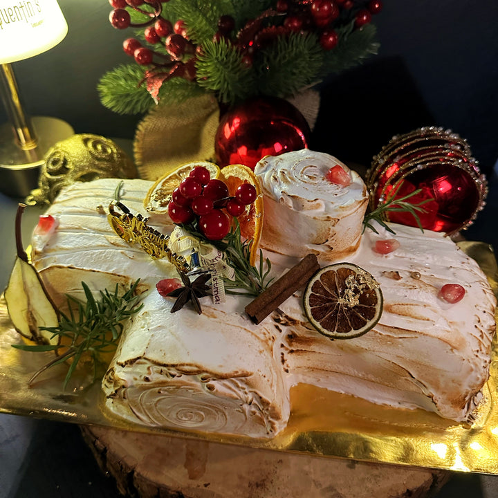 Christmas Sugee Log Cake