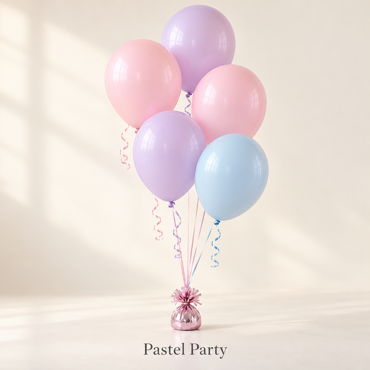 Classic Balloon Bouquets – 5 Helium Balloons