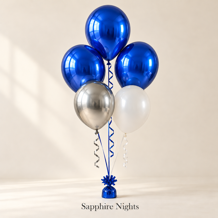 Classic Balloon Bouquets – 5 Helium Balloons