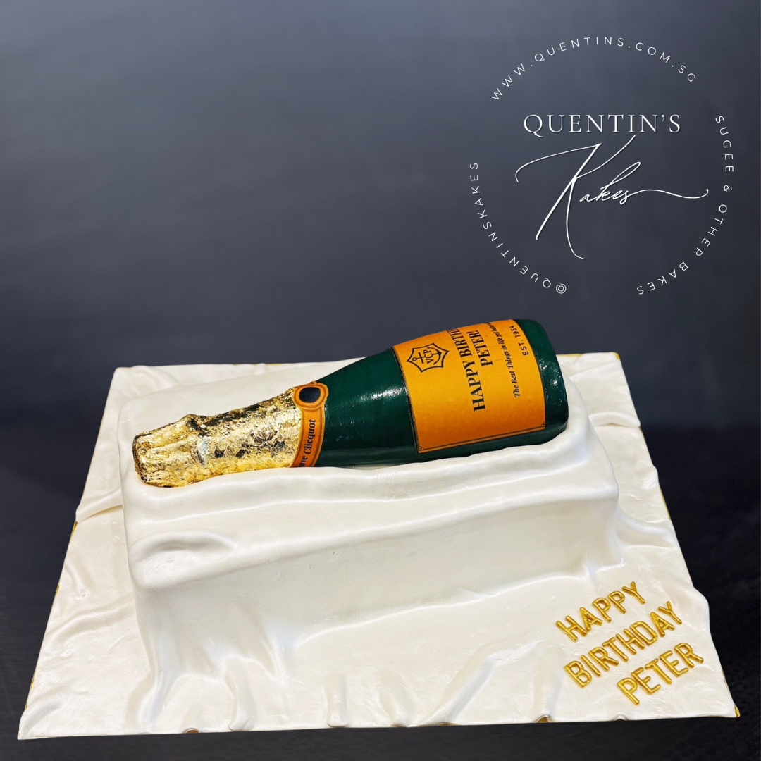 Champagne Bottle Cake