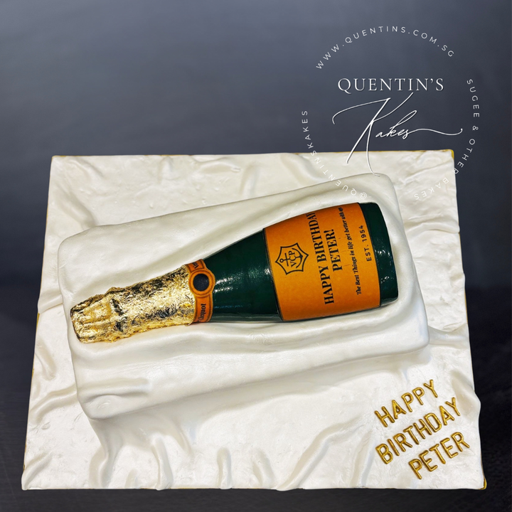 Champagne Bottle Cake
