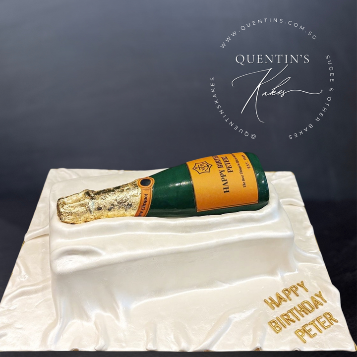 Champagne Bottle Cake