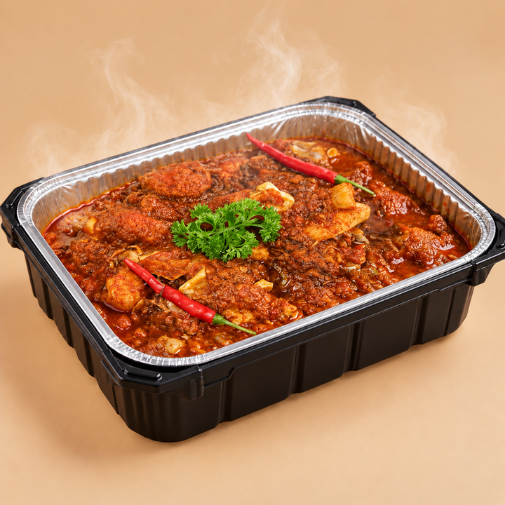 Quentin’s Curry Devil (Curry Debal) in a self-heating mini buffet tray