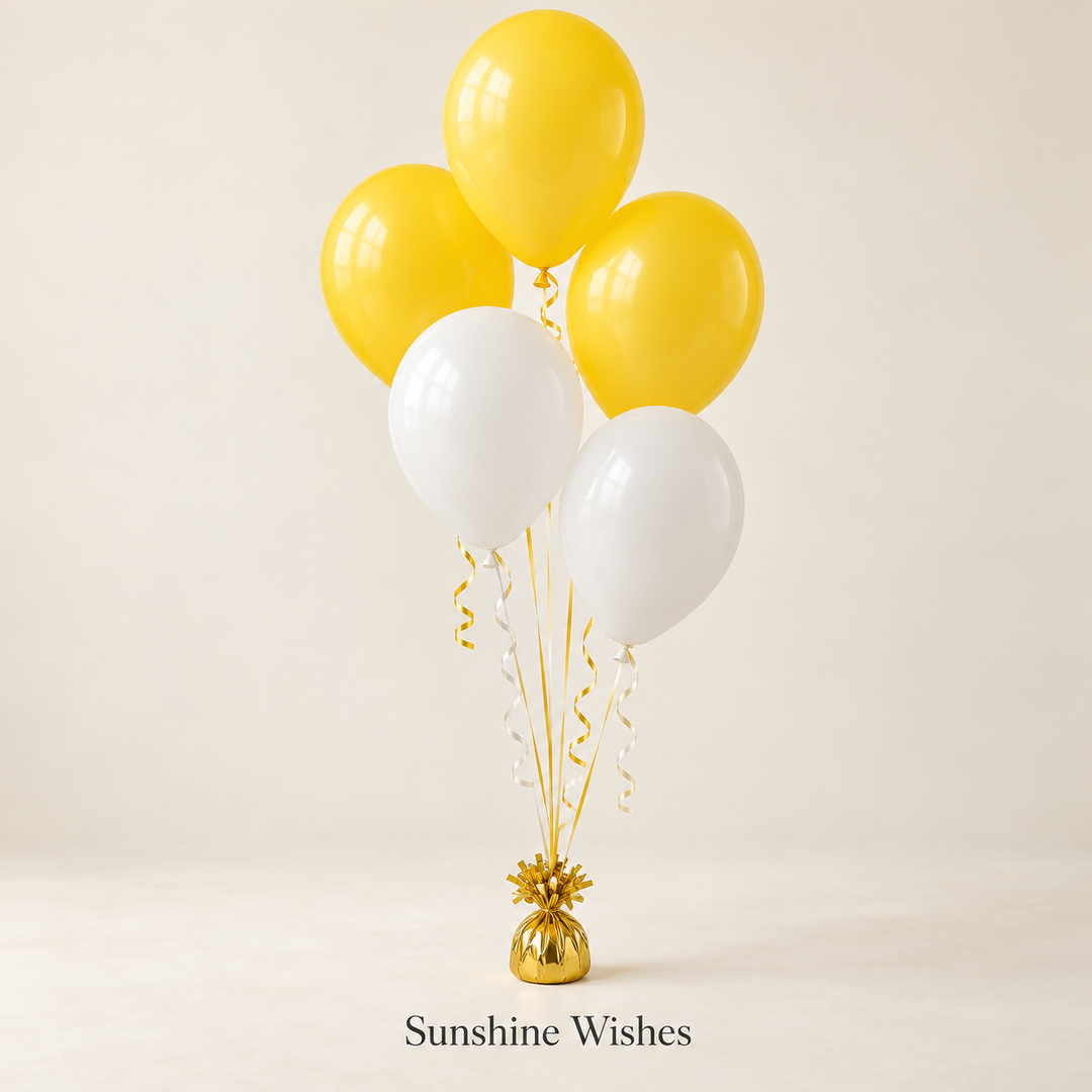 Classic Balloon Bouquets – 5 Helium Balloons