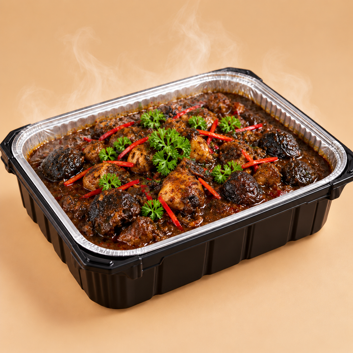 Quentin’s Keluak Curry in a self-heating mini buffet tray