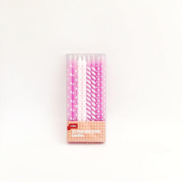 Stars, stripes and polka dots candle