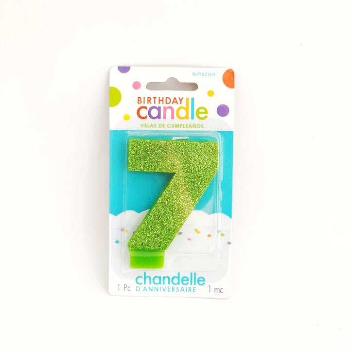 Amscan Candle (Glittered)