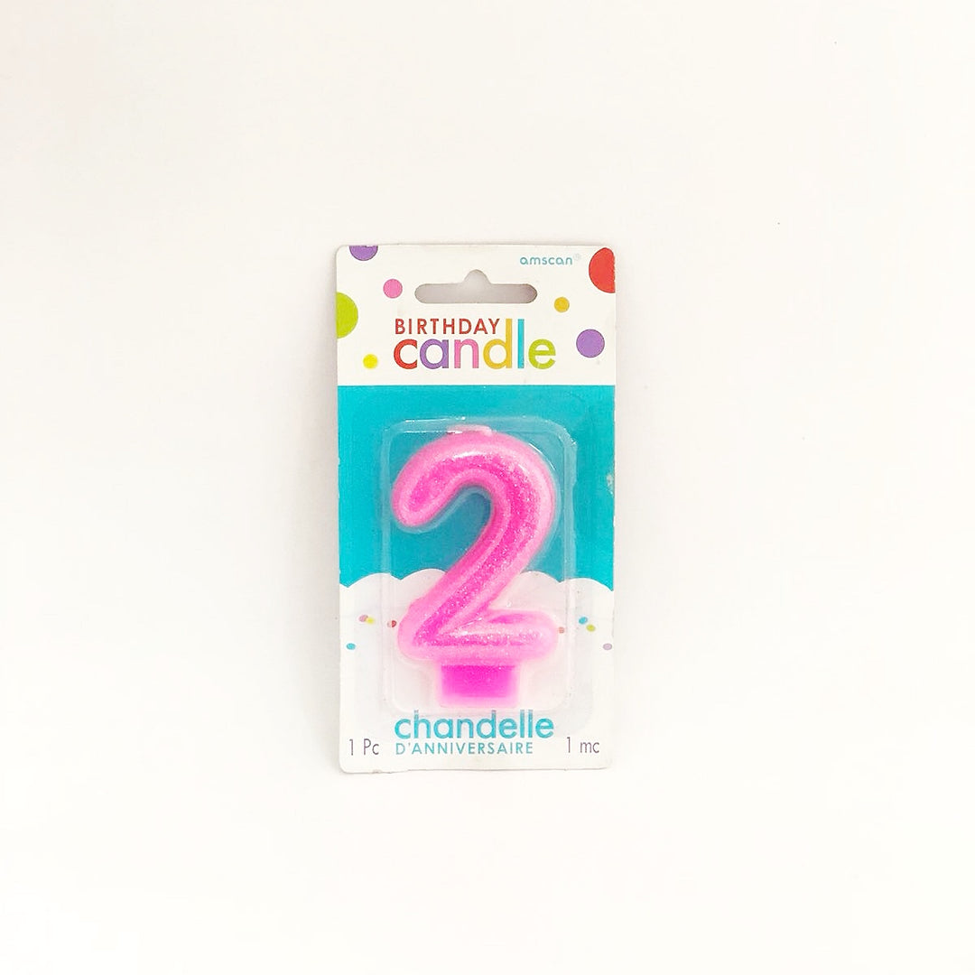 Amscan Candle (Slightly glittered)