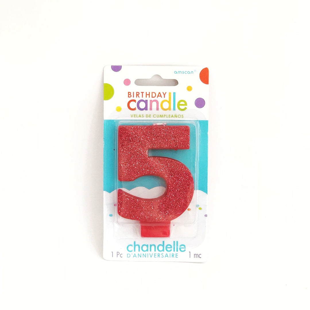 Amscan Candle (Glittered)