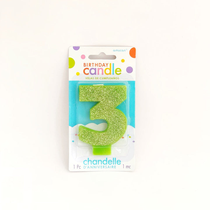 Amscan Candle (Glittered)