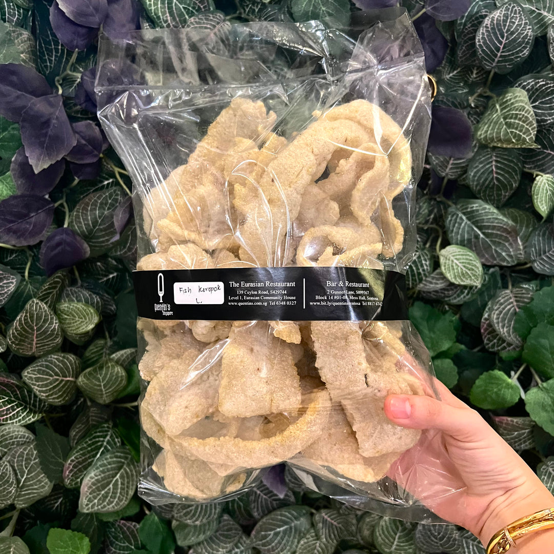 Fish keropok with sambal belachan – Quentin's Eurasian Restaurant