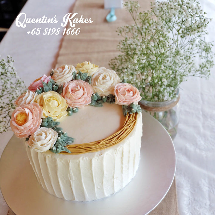 Rustic Inspired Buttercream Cake